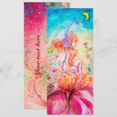 ALTHEA /Whimsische fee op de roze bloem (Voorkant / Achterkant)