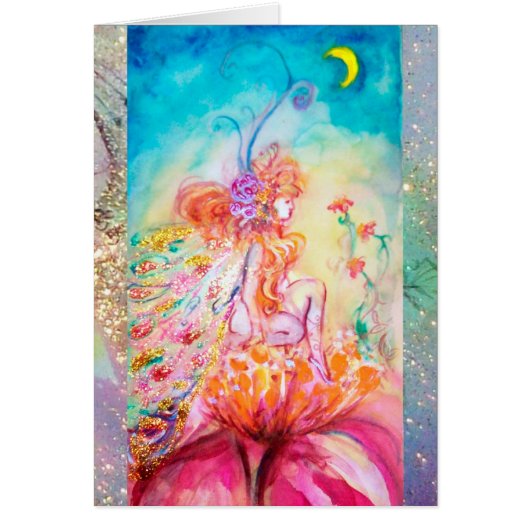 ALTHEA /Whimsische fee op de roze bloem (Voorkant)