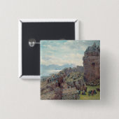 Althing in sessie vierkante button 5,1 cm (Voorkant /achterkant)