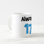 Altijd 17 koffiemok (Voorkant links)