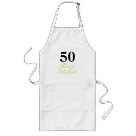 Altijd 50 en Fabulous Lang Schort