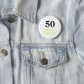 Altijd 50 en Fabulous Verjaardag Ronde Button 5,7 Cm (In situ)