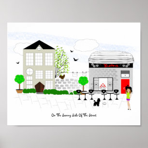 Altijd aan de soennitische kant van de straat lope poster