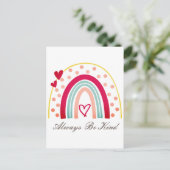 Altijd aardig - Motivatie Citaat Briefkaart (Staand voorkant)