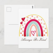 Altijd aardig - Motivatie Citaat Briefkaart (Voorkant / Achterkant)