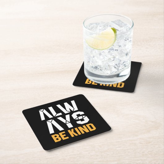 Altijd aardig zijn kartonnen onderzetters (Insitu)