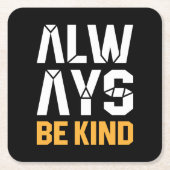 Altijd aardig zijn kartonnen onderzetters (Voorkant)