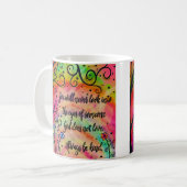 Altijd aardig zijn koffiemok (Voorkant links)