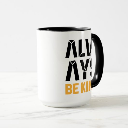 Altijd aardig zijn mok (Voorkant rechts)