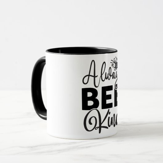 Altijd aardig zijn mok (Voorkant links)