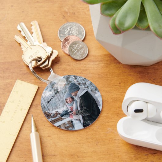 Altijd acryldruk afdrukken in metaal sleutelhanger (Bureau)