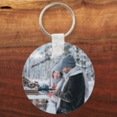 Altijd acryldruk afdrukken in metaal sleutelhanger (Voorkant)