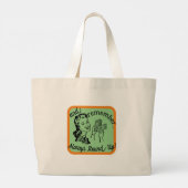 Altijd afronden grote tote bag (Achterkant)