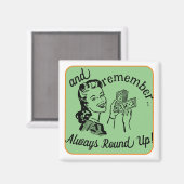 Altijd afronden magneet (Voorkant / Achterkant)