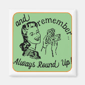 Altijd afronden magneet (Voorkant)