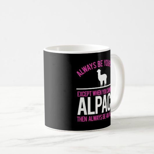 Altijd al een Alpaca Funny Alpacas Koffiemok (Voorkant rechts)