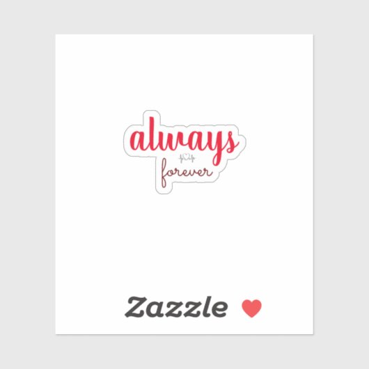 altijd altijd trendaesthetische Sticker (Vel)