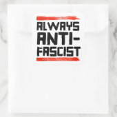 ALTIJD ANTI-FASCISTISCH VIERKANTE STICKER (Tas)