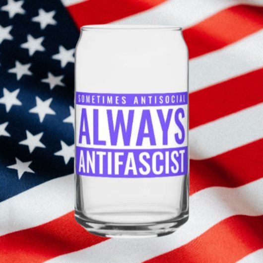 Altijd Antifascistisch Kan Glas - Helder Blauw