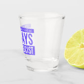 Altijd Antifascistisch Schot Glas – Blauw Vet (Rechts)