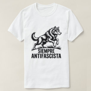 Altijd Antifascistische Wolf Pack Anti-Fascisme Pr T-shirt