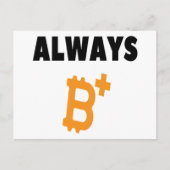 ALTIJD B+: POSITIEF - BITCOIN BRIEFKAART (Voorkant)