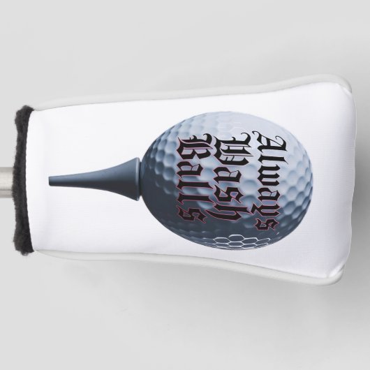 Altijd Balls Putter Hoesje wassen Golfheadcover (Voorkant)