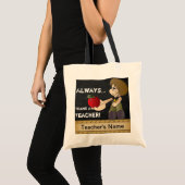 Altijd bedankt voor een leraar | DIY-tekst Tote Bag (Voorkant (product))