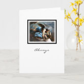 Altijd - Beschermengel - Wenskaart Kaart (Gele Bloem)