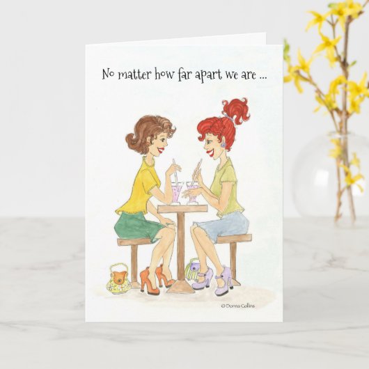 Altijd beste vrienden Kaart (Gele Bloem)