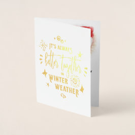 Altijd beter bij elkaar in de winterweesdagen, ZSG Folie Kaarten