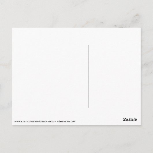 Altijd beter bij elkaar (sinaasappel) briefkaart (Achterkant)