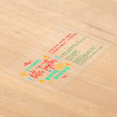 Altijd beter samen in de winter weer Kerstmis Acryl Uitnodigingen (Laagn)