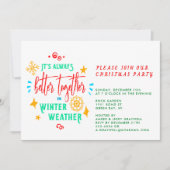 Altijd beter samen in het winterweer Kerstmis, ZPR Kaart (Voorkant)