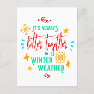 Altijd beter samen in Winterweer Kerstmis, ZSG Feestdagenkaart