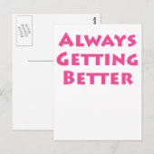 Altijd beter worden briefkaart (Voorkant / Achterkant)