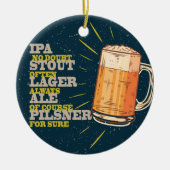 Altijd bier keramisch ornament (Voorkant)