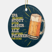 Altijd bier keramisch ornament (Links)