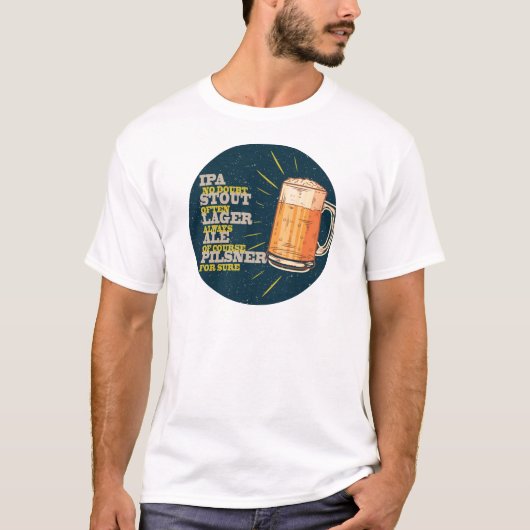 Altijd bier t-shirt (Voorkant)
