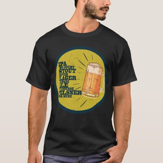 Altijd bier t-shirt (Voorkant)