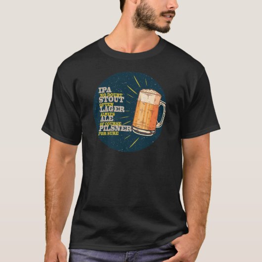 Altijd bier t-shirt (Voorkant)