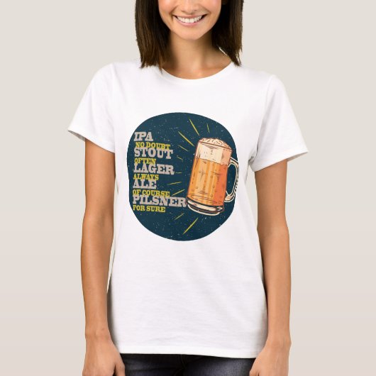 Altijd bier t-shirt (Voorkant)
