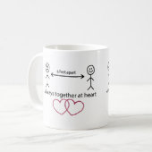 Altijd bij elkaar op de Mok van het hart (Voorkant links)