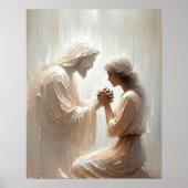 Altijd bij U, Christelijke Kunst, Jezus en de Vrou Poster (Voorkant)