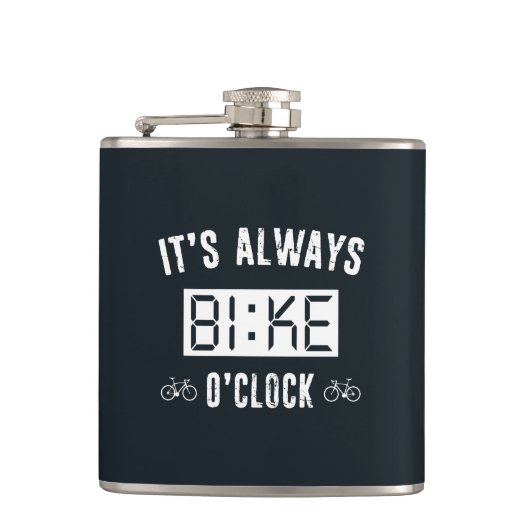 Altijd Bike O'Clock Heupfles (Voorkant)