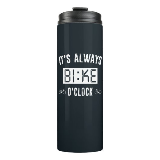 Altijd Bike O'Clock Thermosbeker (Voorkant)