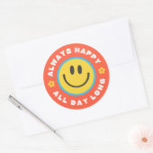 Altijd blij de hele dag lang Sticker (Envelop)