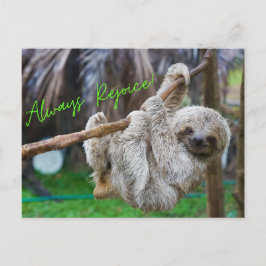 Altijd blij met het hangen van het briefkaart