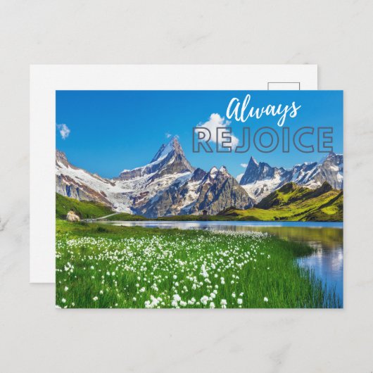 Altijd blij met het schilderachtig uitzicht van de briefkaart (Voorkant / Achterkant)