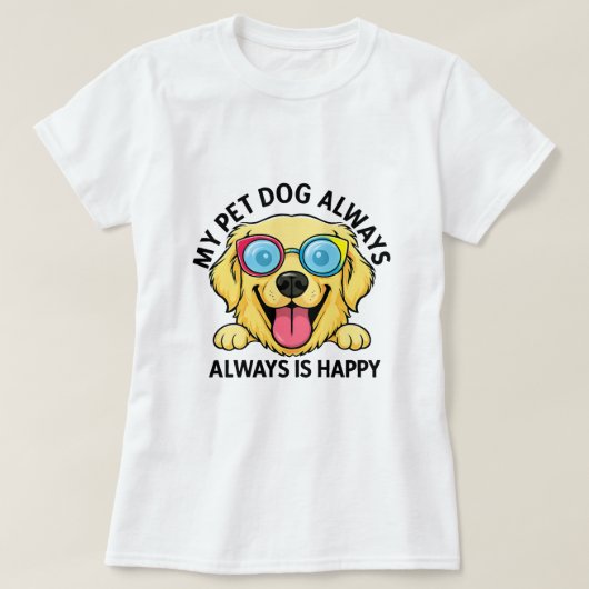 Altijd blij: Sunshine Pup Energy T-shirt (Design voorkant)